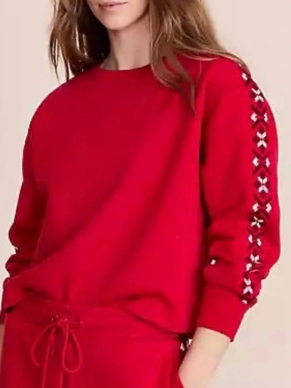 NWOT Lou & Grey Fair Isle Elite Fleece Dorman Sweatshirt